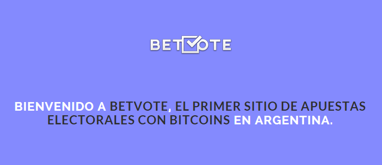 CriptoNoticias Betvote Elecciones Presidenciales Argentina Bitcoin