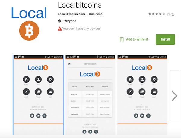 aplicacion falsa localbitcoins