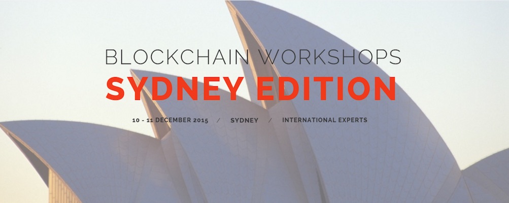 Talleres Blockchain Sydney CommonWealth