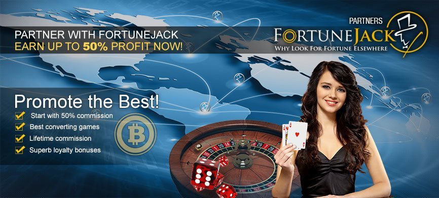 FortuneJack Casino Bitcoin Programa de Afiliados