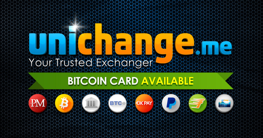 unichange,bitcoin,tarjeta, casa de cambio