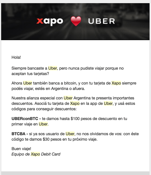 Uber-Xapo-Correo-Electrónico