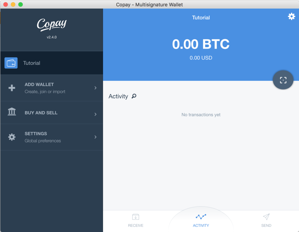 Tutorial Copay Cartera Nueva Bitcoins