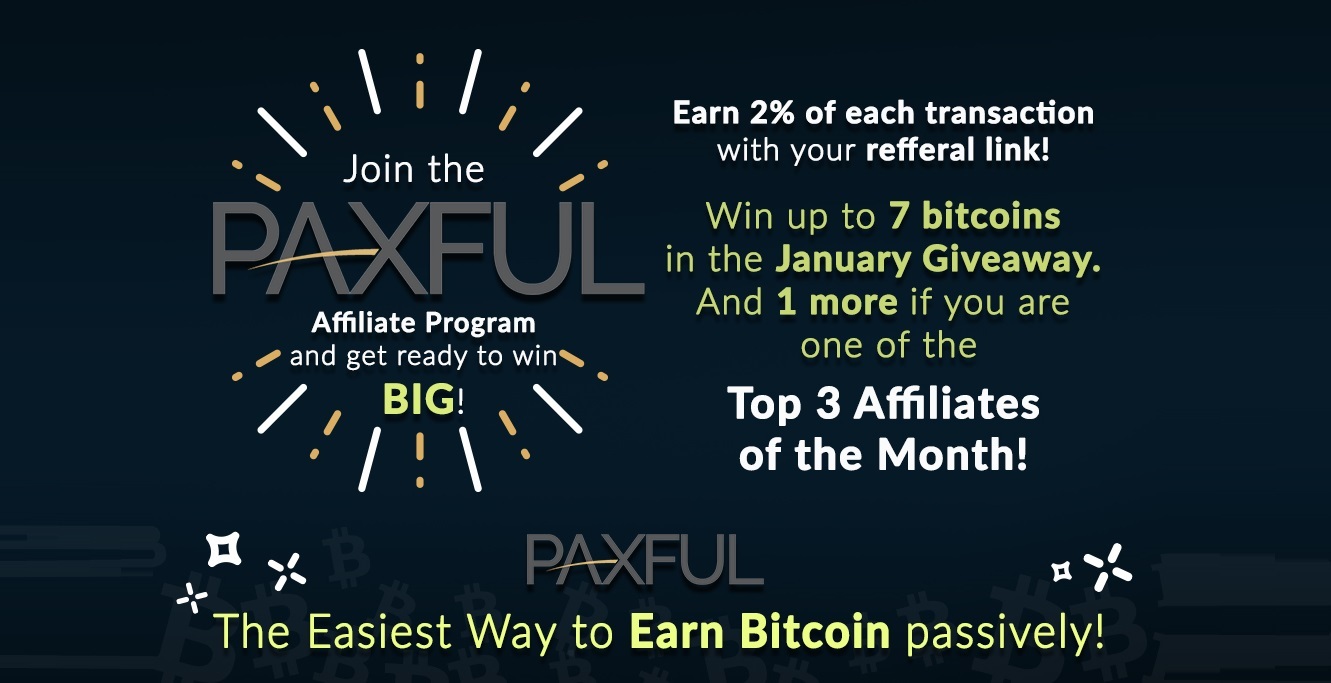 Paxful programa afiliados referidos concurso bitcoins