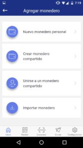 crear monedero compartido en BitPay