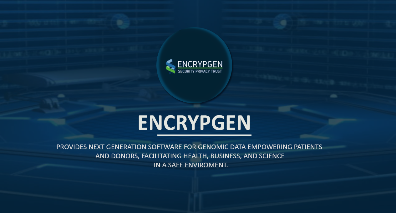 encrypgen, tecnología, blockchain, plataforma, genómica, datos, registro, ciencia