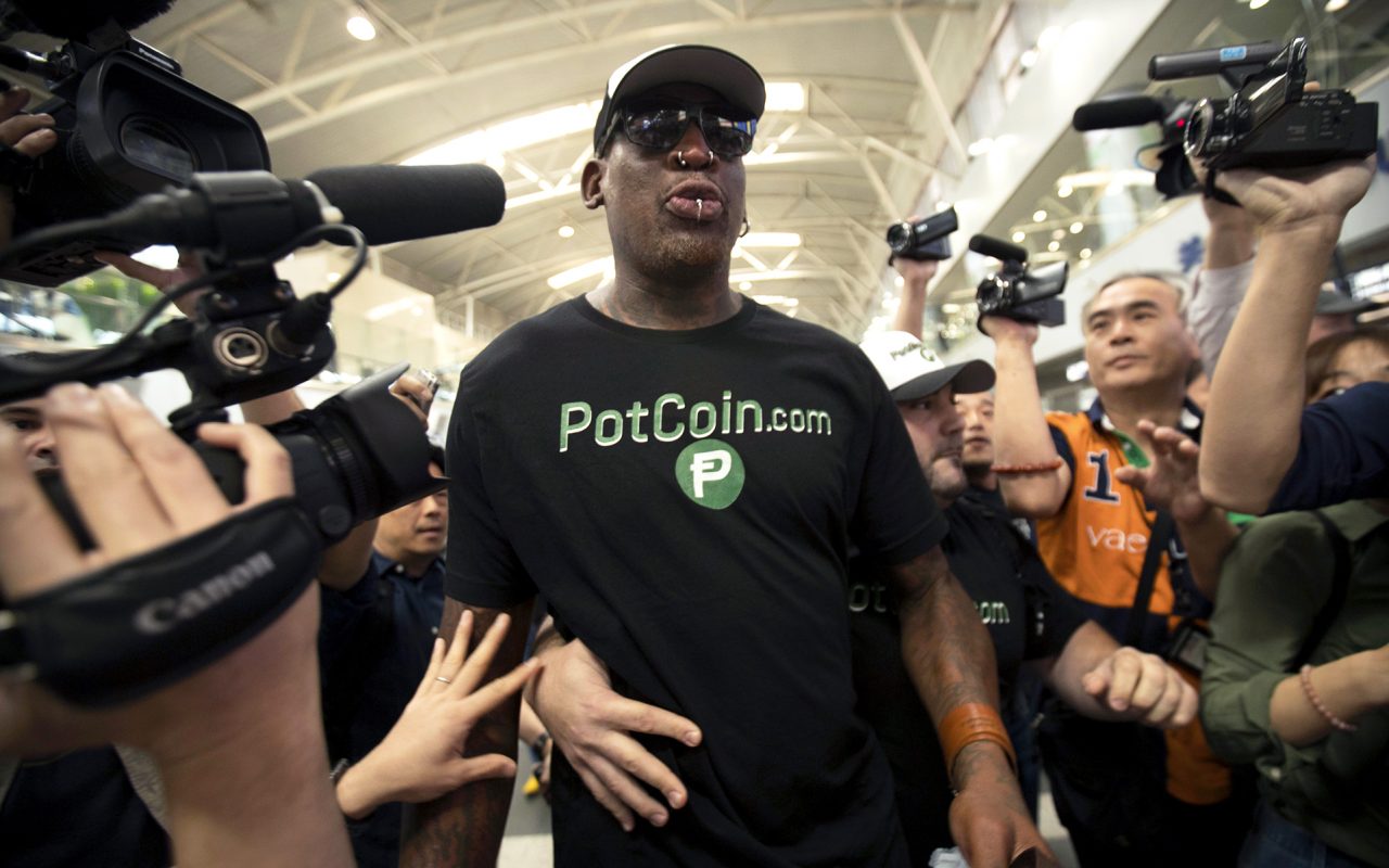 potcoin, dennis rodman, cannabis, corea del norte