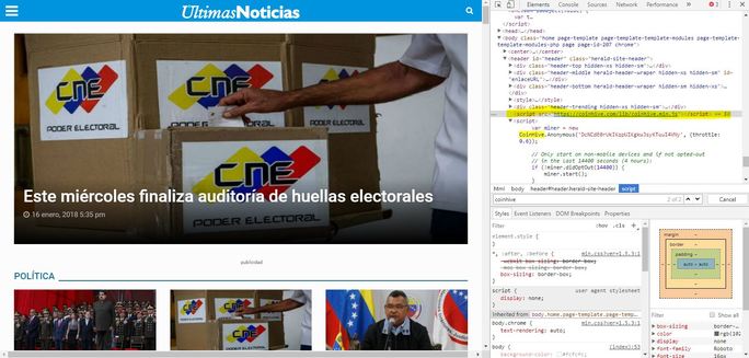 minería-coinhive-ultimas noticias-venezuela