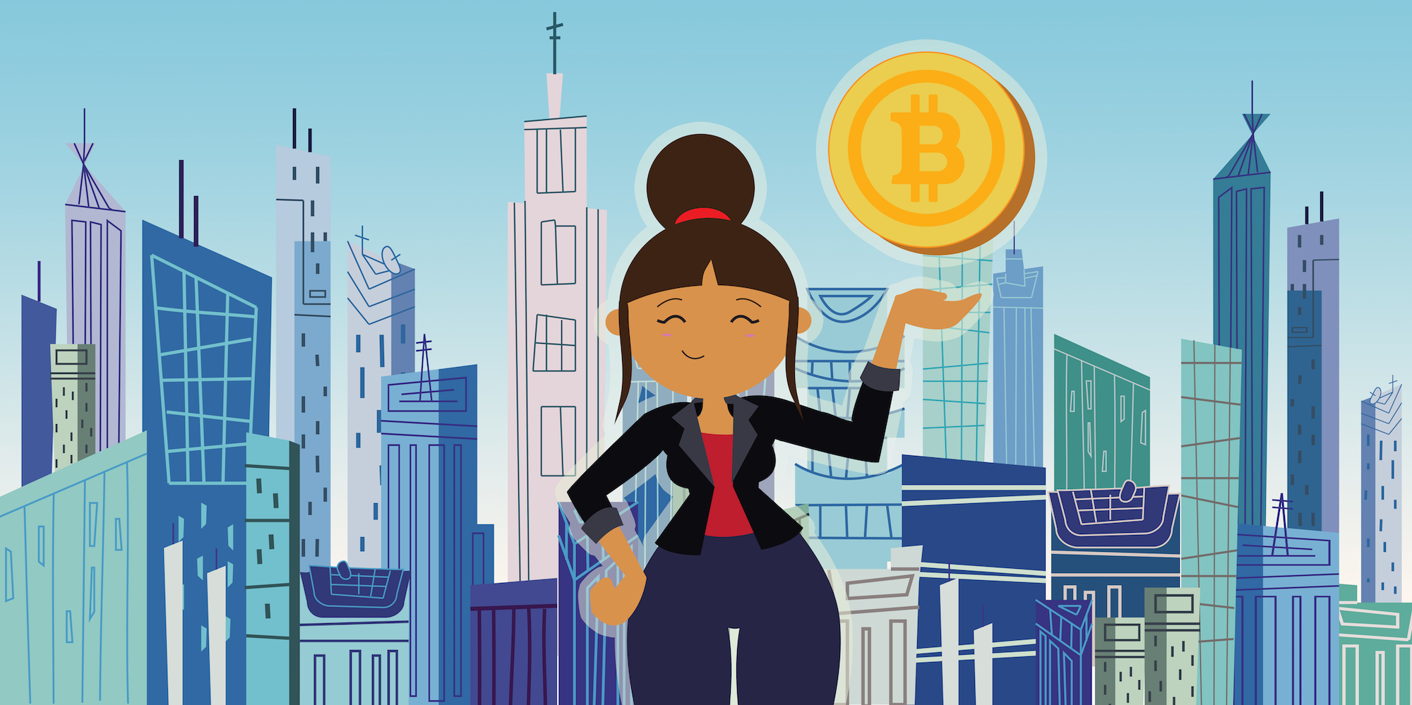 Blockchain bitcoin mujeres criptomonedas