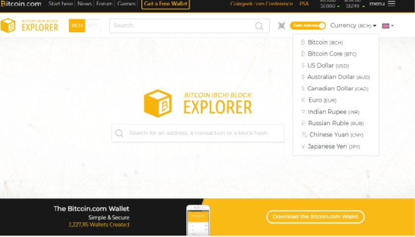 Explorador-Bloques-Bitcoin-Cash