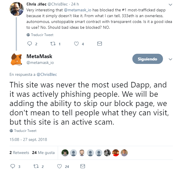 metamask-tweet-dapp-estafa