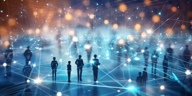 personas entre nodos de blockchain