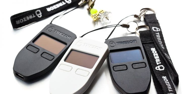 Exodus gestionar Trezor