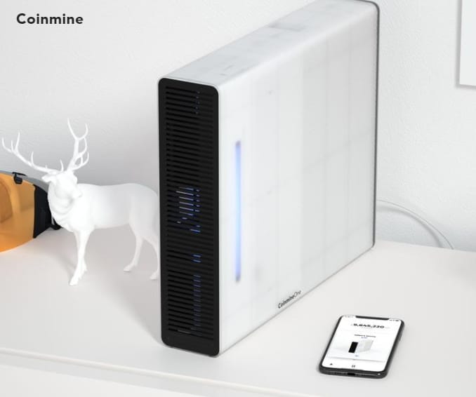 Muestra del Coinmine One blanco.