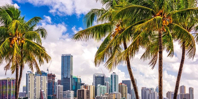 En promedio, un habitante de la ciudad de Miami posee unos USD 10.773 en criptomonedas en su cartera. Fuente:  SeanPavonePhoto/elements.envato.com
