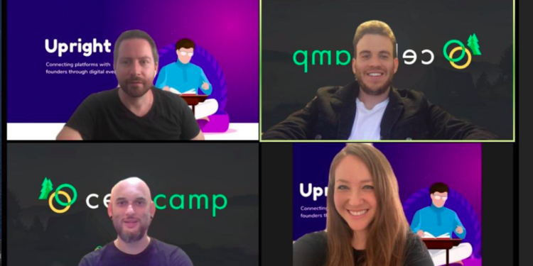 Alon Shavit, Tomer Weiss, Noam Sahar Maman y Rachel Jakob del equipo Celo Camp. Fuente: Celo Camp Blockchain Accelerator.