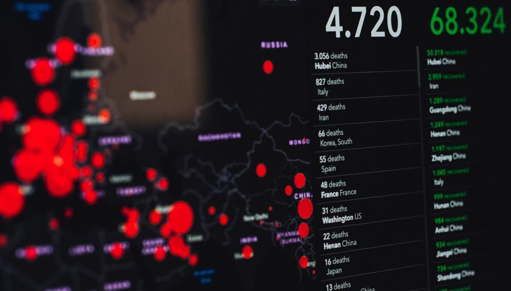 Página web que lleva el conteo en tiempo real de los casos confirmados con coronavirus y fallecidos por la pandemia. Fuente: Markus Spiske/ Pexels.com