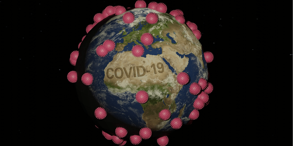 El planeta tierra tomado por el coronavirus. Fuente: FrankundFrei/ Pixabay.com