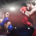 Dos hombres en un rin de boxeo. Fuente: AboutImages/ Envato Elements.