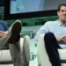 Cameron y Tyler Winklevoss en una conferencia de TechCrunch. Fuente: TechCrunch/ Wikipedia.