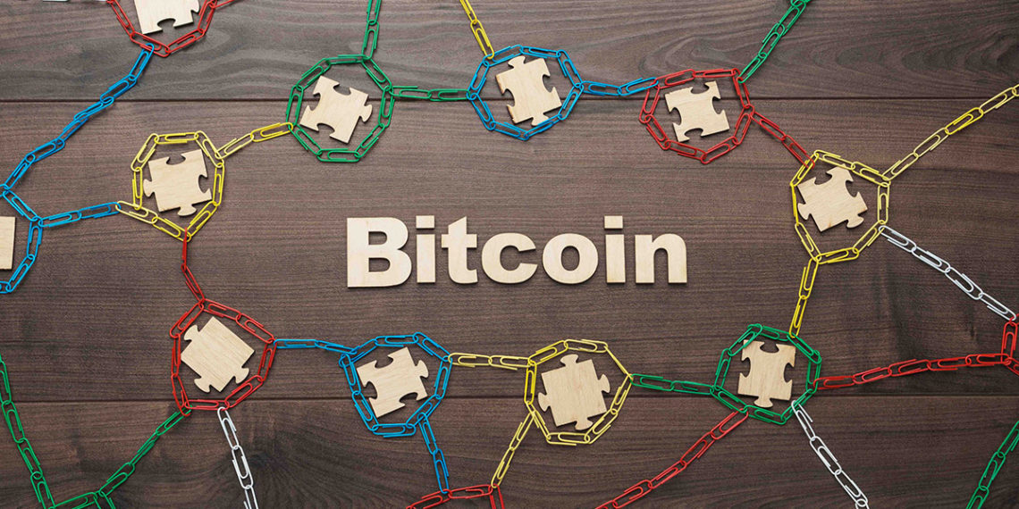 Concepto de Bitcoin y blockchain. Fuente: garloon/Envato Elements