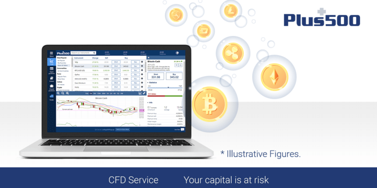 Plus500 CFD Bitcoin Litecoin Ethereum Dash Ripple