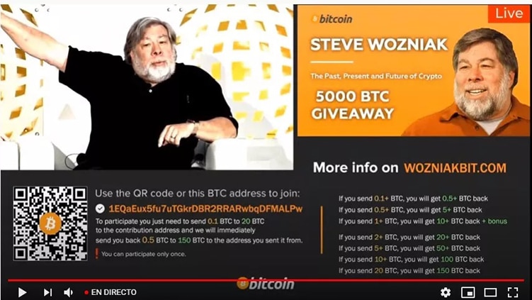 estafas-bitcoin-youtube-Steve-Wozniak