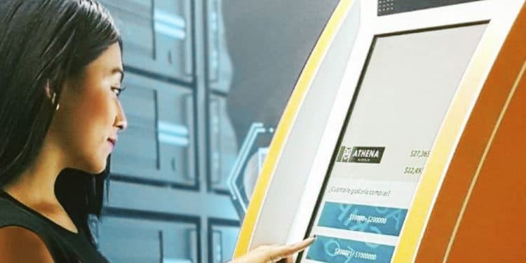 Los cajeros automáticos de Athena Bitcoin ahora permiten la opción de comprar y vender ether en Argentina. Fuente: athenabitcoin.com.co