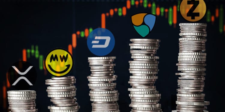 nem dash xrp zcash