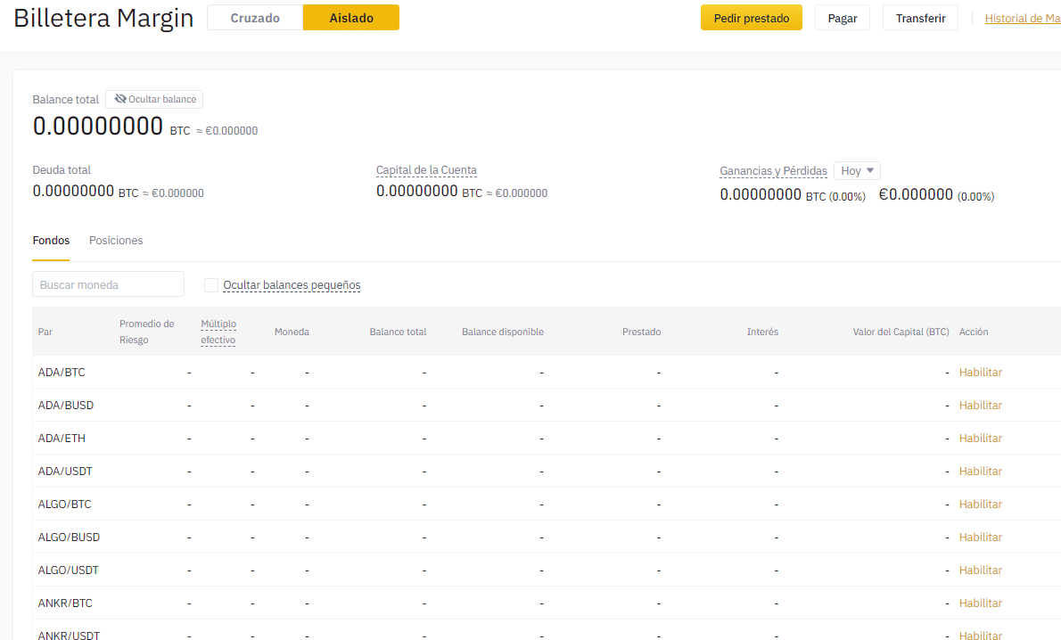 Margin aislado en Binance - Criptonoticias