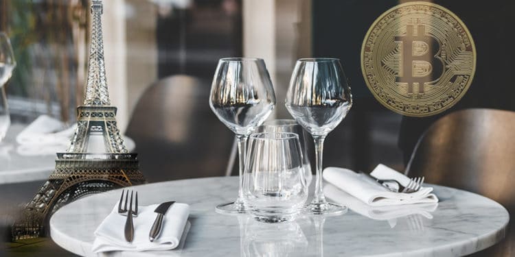 comida francesa pago bitcoin