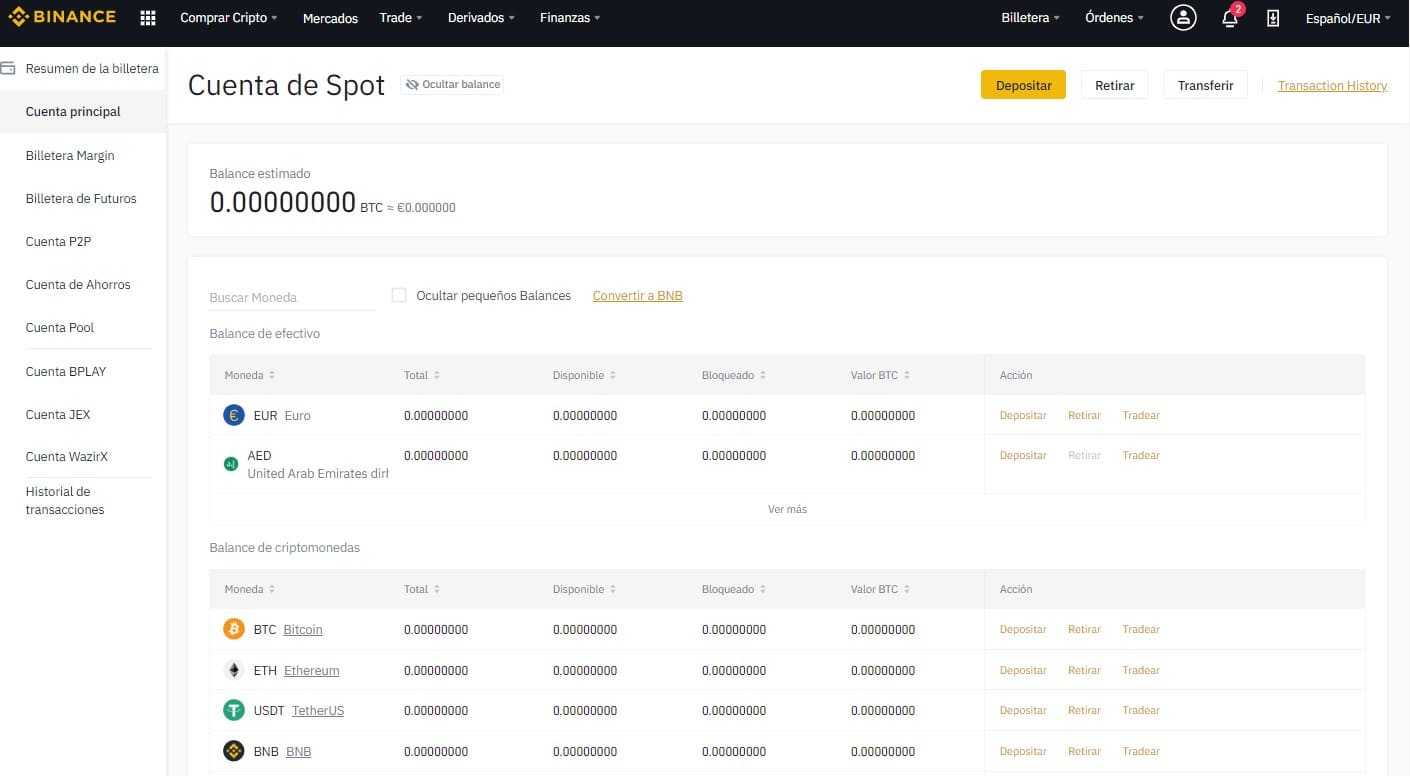 billetera-Spot-casa-cambio-Binance