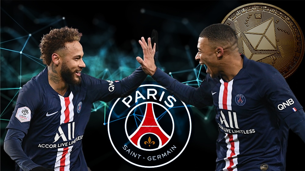 PSG neymar mbappe tokens coleccionables ethereum