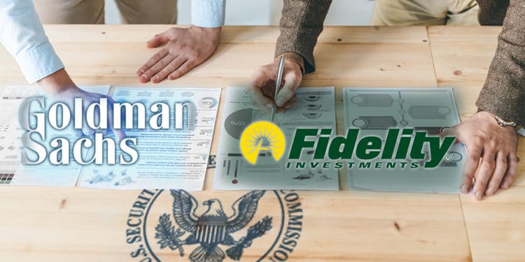 solicitud etf bitcoin SEC fidelity goldman sachs
