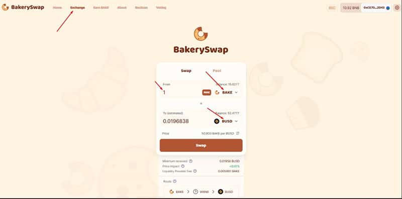 valor-token-Bakery-swap-BUSD