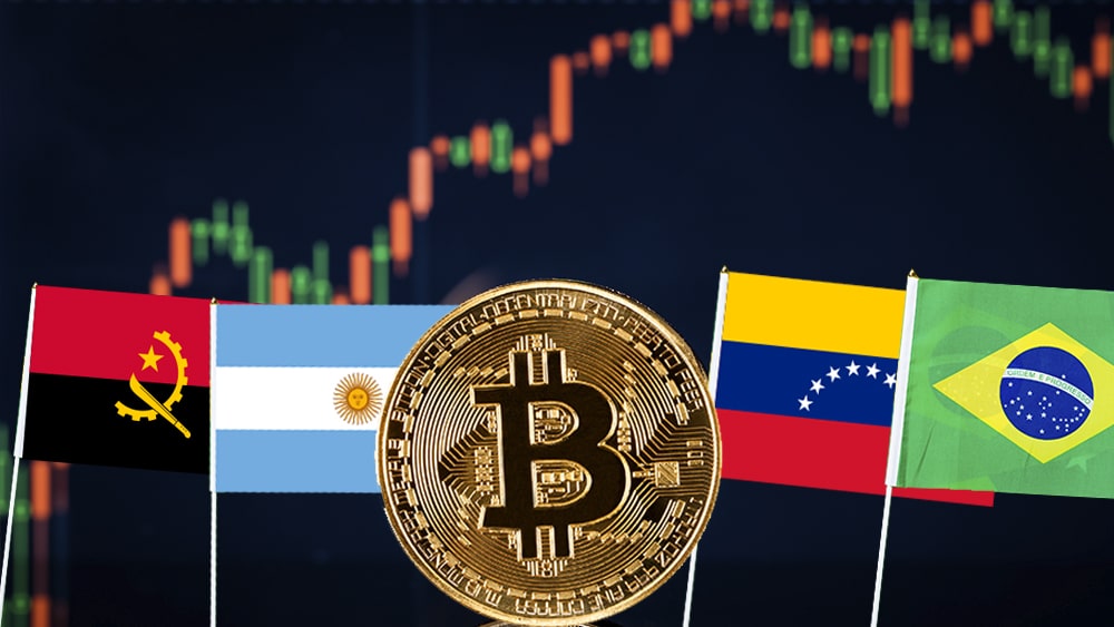 aumento precio bitcoin Brasil Argentina Venezuela