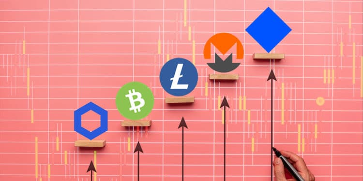 desempeño Waves Monero Litecoin Bitcoin Cash Chainlink mercado criptomonedas