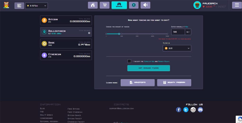 adquirir mineros exclusivos en RollerCoin