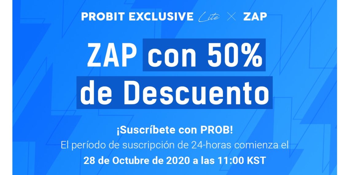 Protocolo ZAP cotiza en ProBit