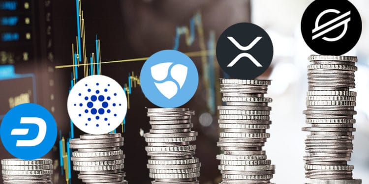 XRP DASH cardano NEM