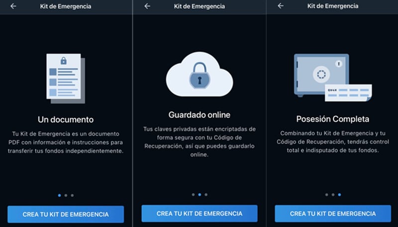 muun wallet recuperar llave privada corrreo electrónico