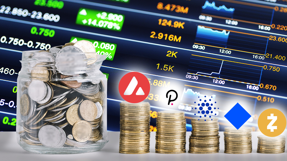 polkadot ADA zcash mercado