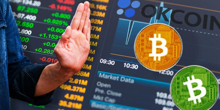 exchange okcoin rechaza bitcon cash bitcoin sv