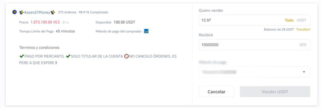 binance p2p intercambio mercado