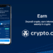 Aplicación movil Earn de Crypto.com para ganar intereses sobre depósitos en cripto