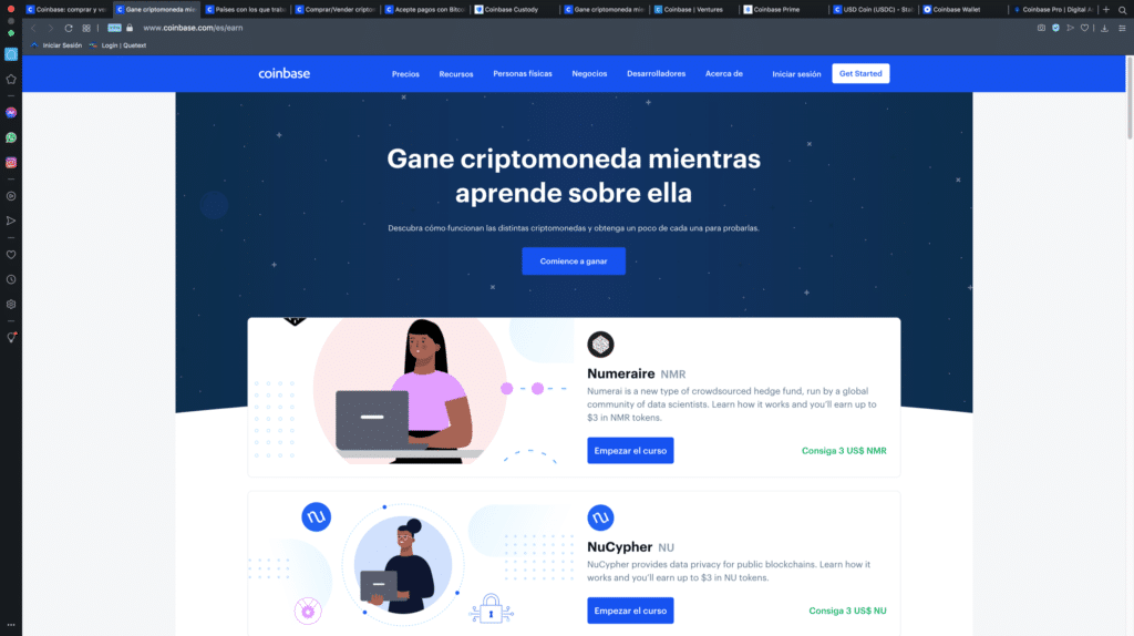 recompensas bitcoin criptomonedas BTC educación