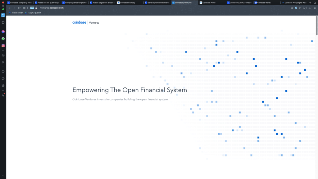 Coinbase - financiamiento - criptomonedas - inversiones