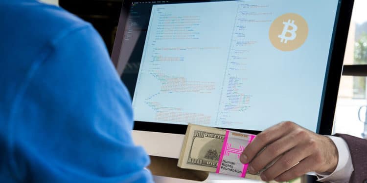 criptomoneda desarrollador pagado BTC