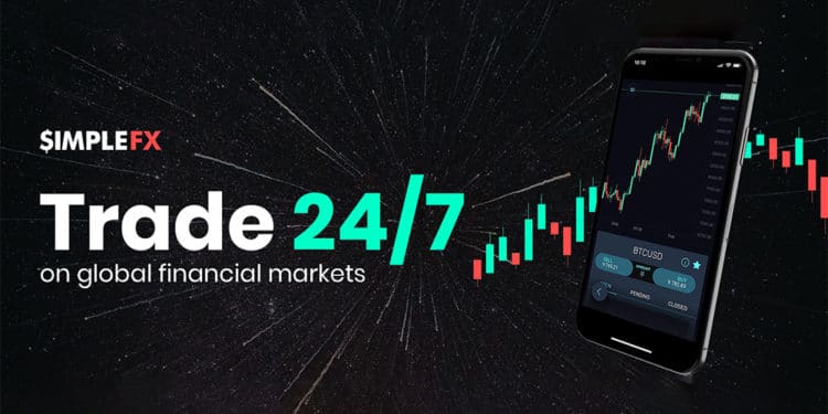 SimpleFX Exchange Trading Bitcoin Forex Apalancamiento CFD
