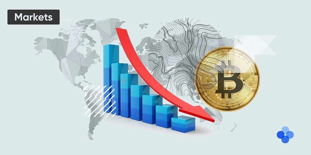 Gráfico descendiente de comisiones de trading